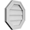 Ekena Millwork Octagonal Surface Mount PVC Gable Vent w/ 2"W x 1-1/2"P Brickmould Frame, 16"W x 16"H GVPOC16X1602SN - alternate 5